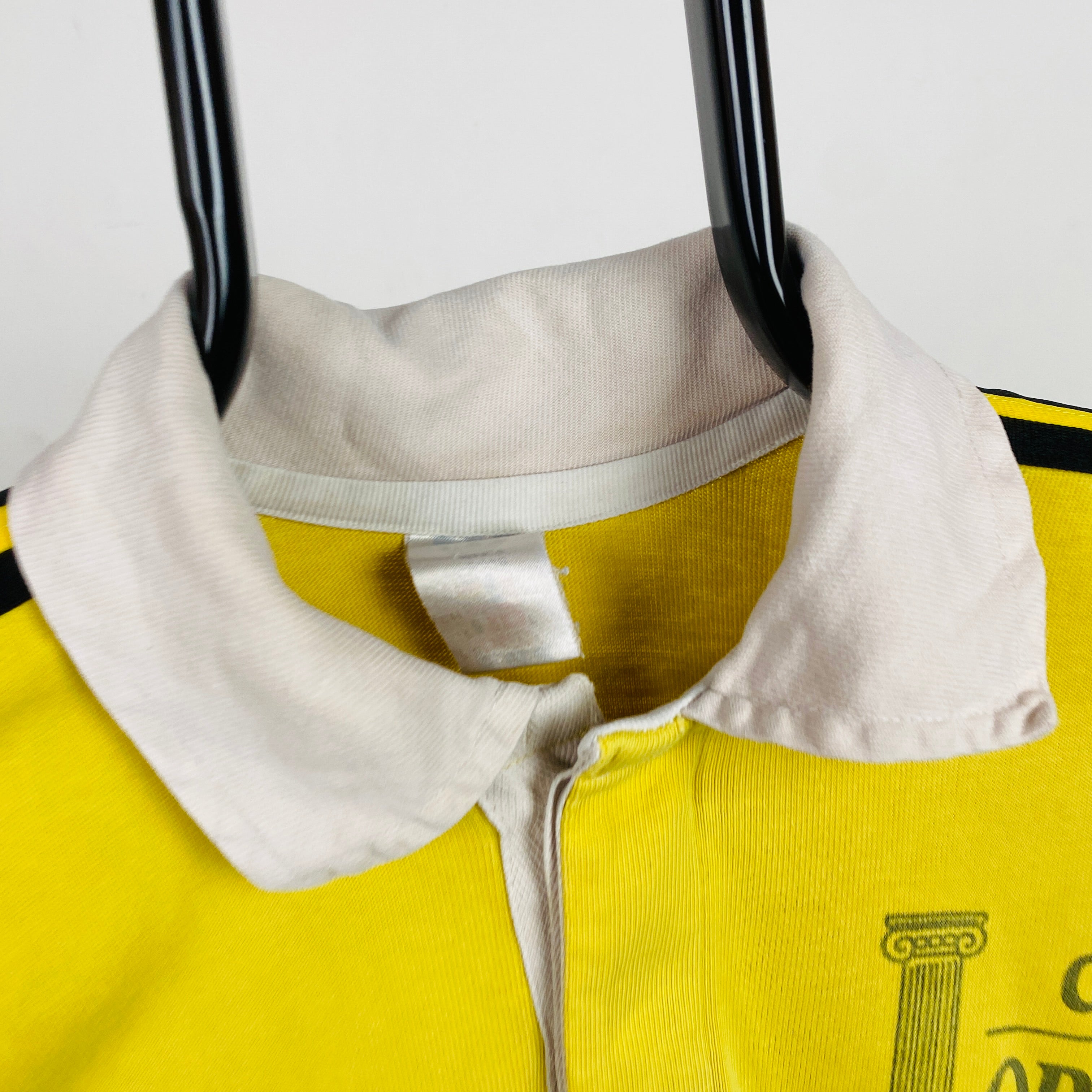 90s Adidas Rugby Sweatshirt Yellow Large