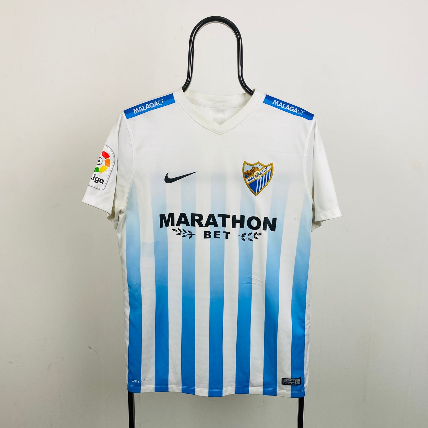 00s Nike Malaga Football Shirt T-Shirt White Medium