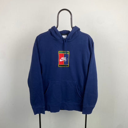 00s Nike Sb Court Hoodie Blue Small