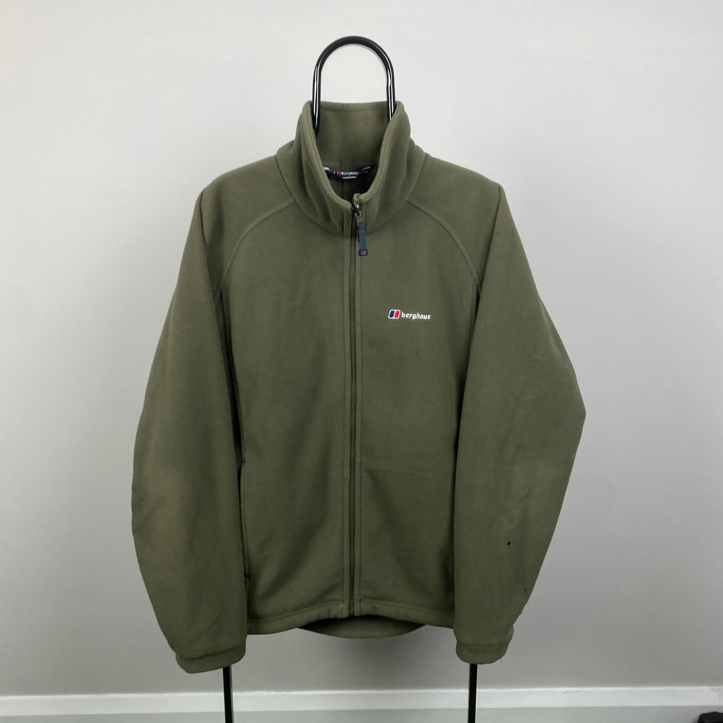 00s Berghaus Fleece Sweatshirt Green Large