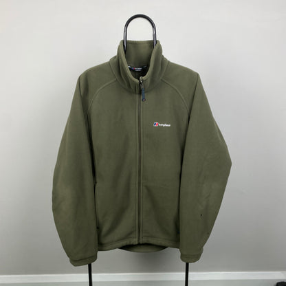 00s Berghaus Fleece Sweatshirt Green Large