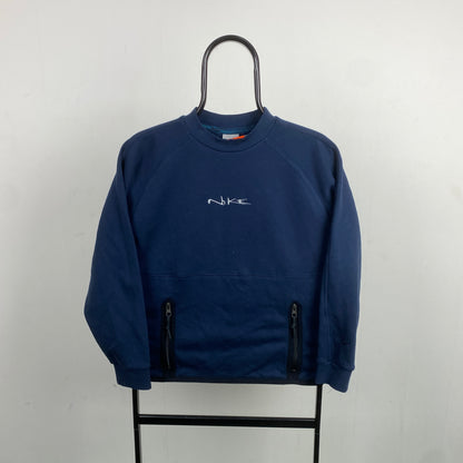 00s Nike Sweatshirt Blue XS