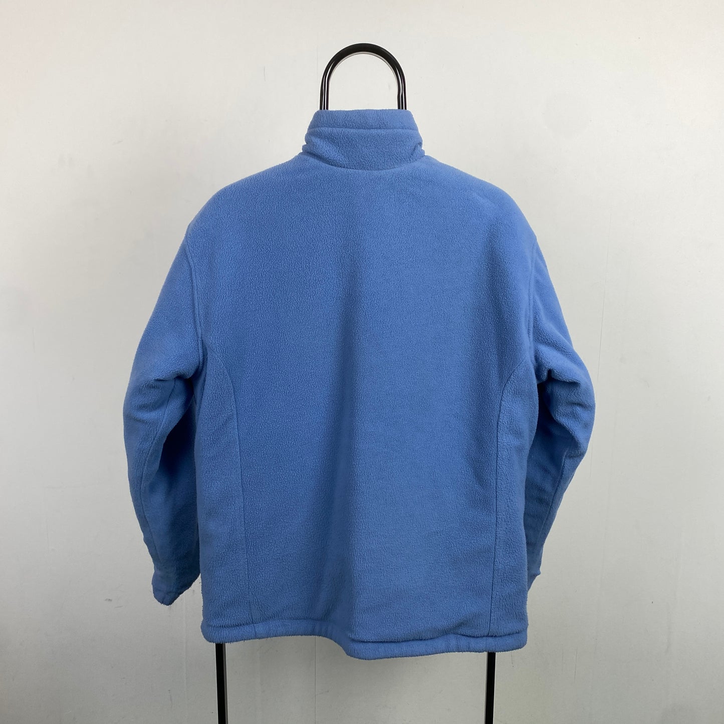 90s Nike Reversible Fleece Coat Jacket Blue Large