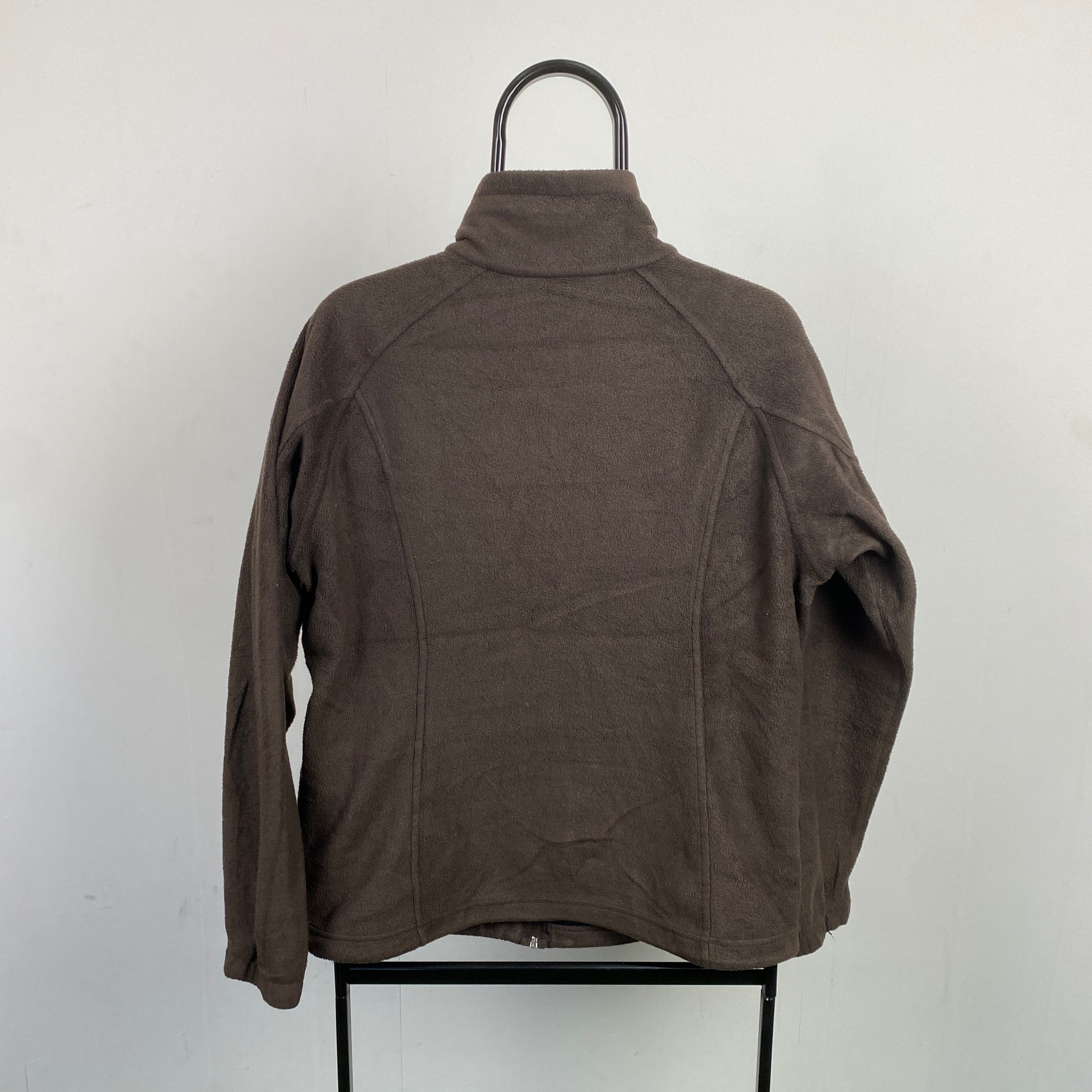 Retro Columbia Fleece Sweatshirt Brown Large