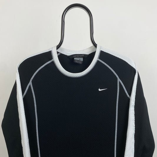 00s Nike Sphere Thermal Sweatshirt Black Womens Small