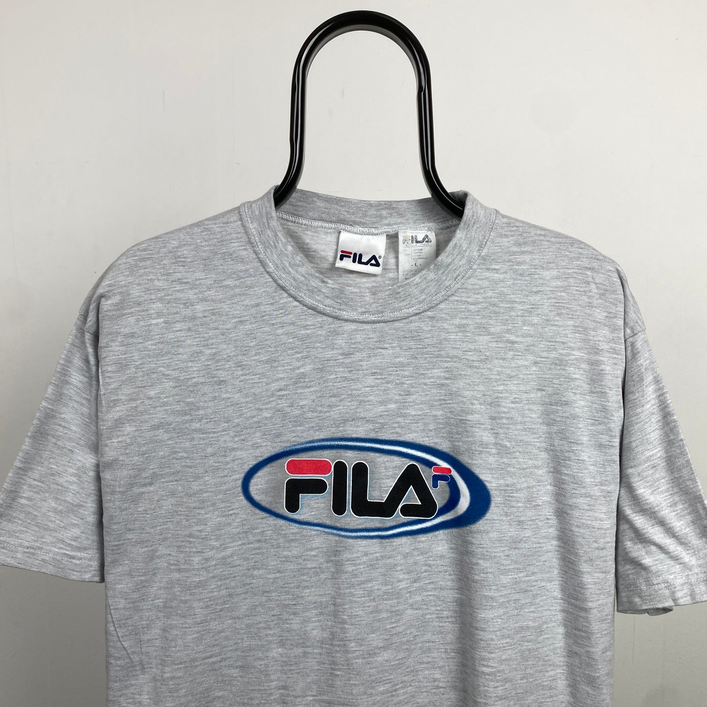 Retro Fila T-Shirt Grey Large