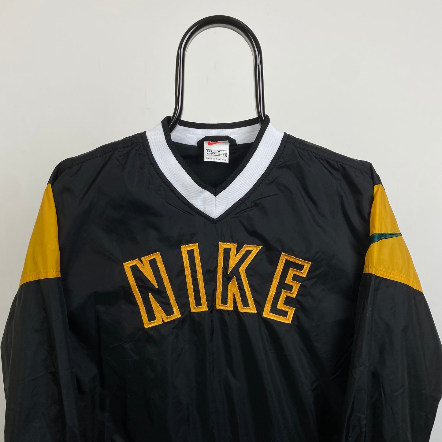90s Nike Windbreaker Sweatshirt Black XS