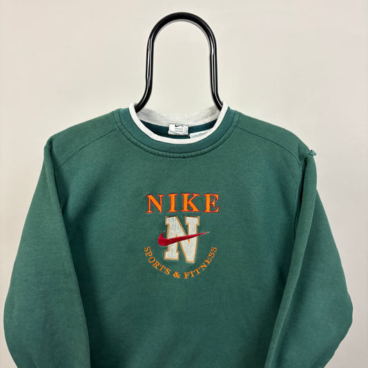 90s Nike Sweatshirt Green XS