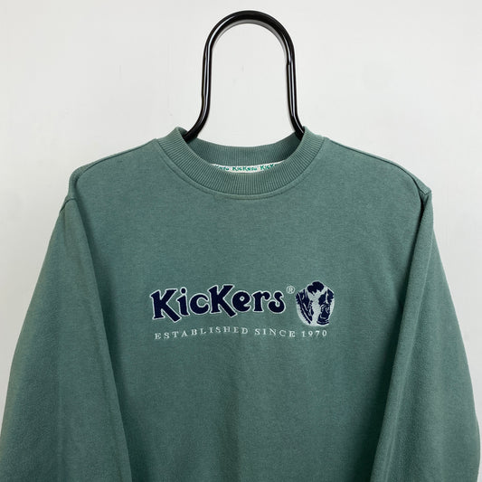 Retro Kickers Sweatshirt Green Medium