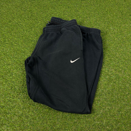 00s Nike Wide Leg Cotton Joggers Black Medium
