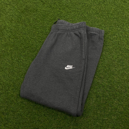 00s Nike Wide Leg Cotton Joggers Grey Large