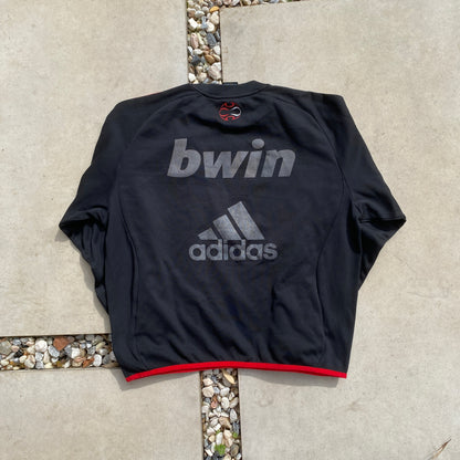 2001/02 Adidas AC Milan Sweatshirt Red Small