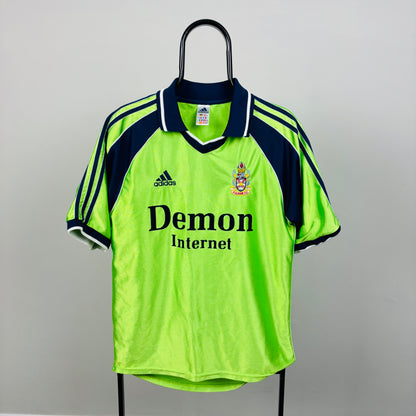 90s Adidas Fulham Football Shirt T-Shirt Green Small