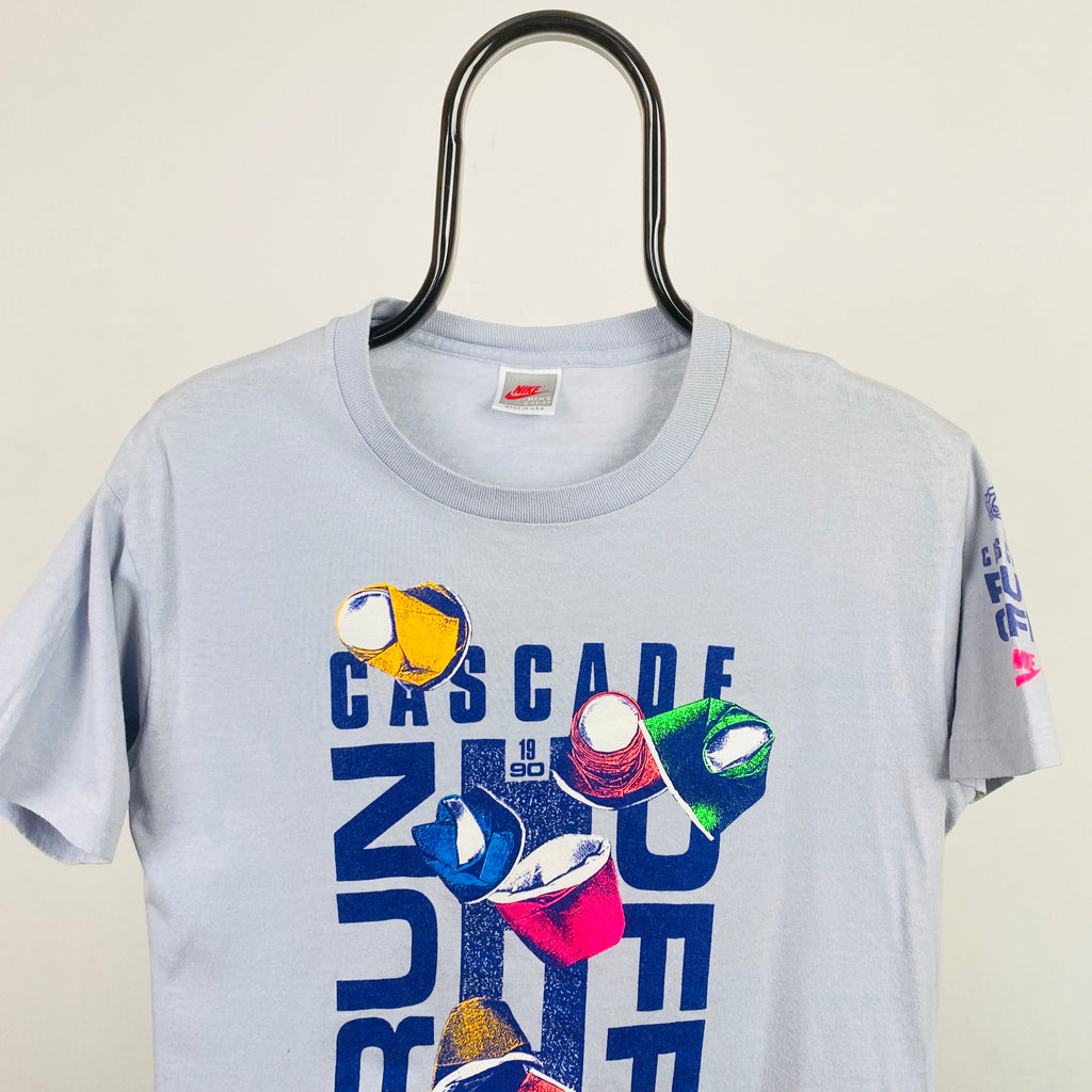 90s Nike Marathon T-Shirt Blue XS