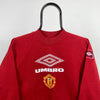 Retro Umbro Manchester United  Sweatshirt Red XS/XXS