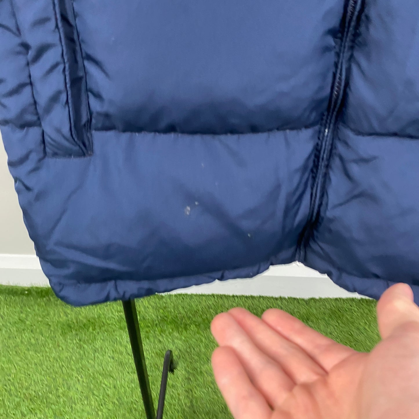 00s Nike Puffer Gilet Jacket Blue Large