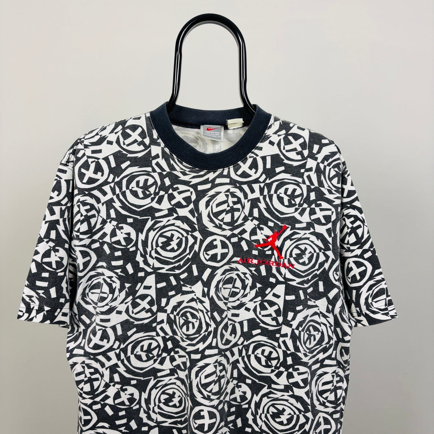 90s Nike Air Jordan All Over Print T-Shirt White XL