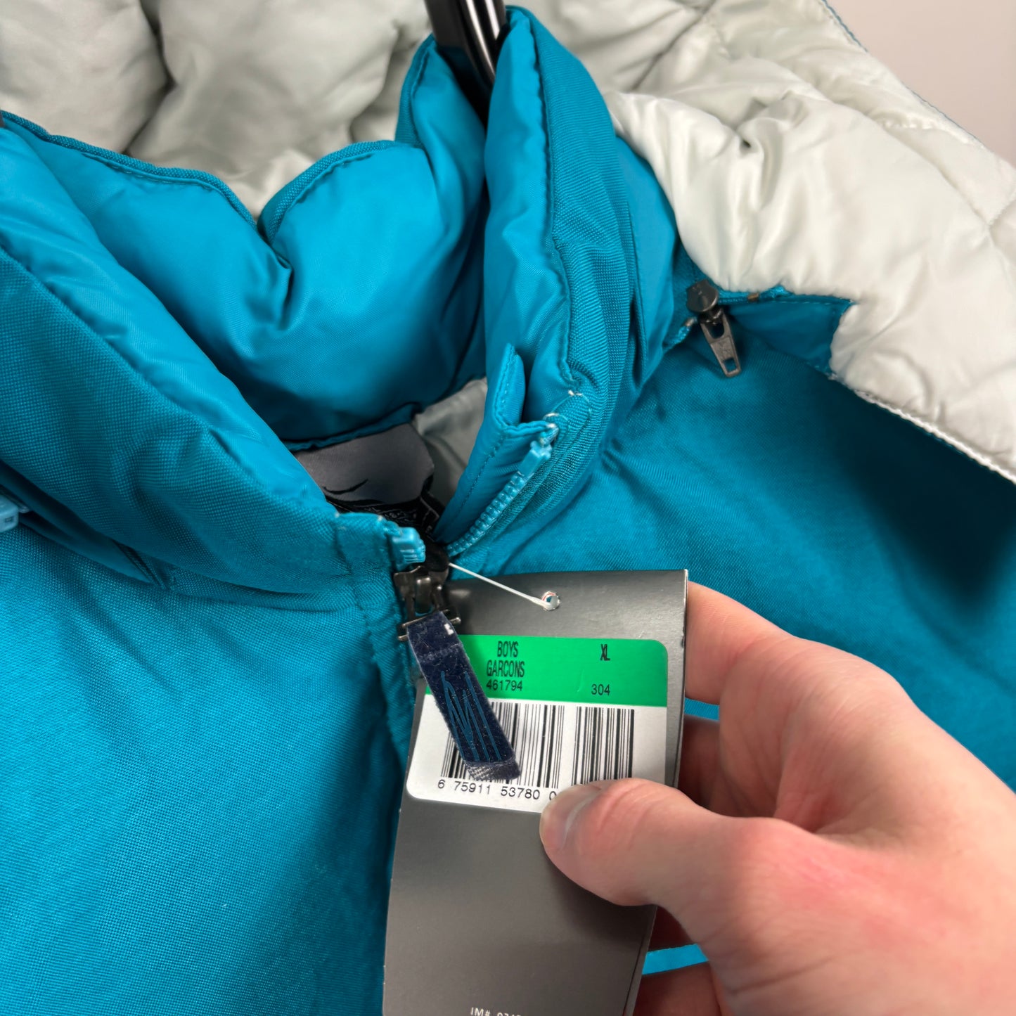 00s Nike Heavyweight Down Puffer Coat Jacket Blue Small