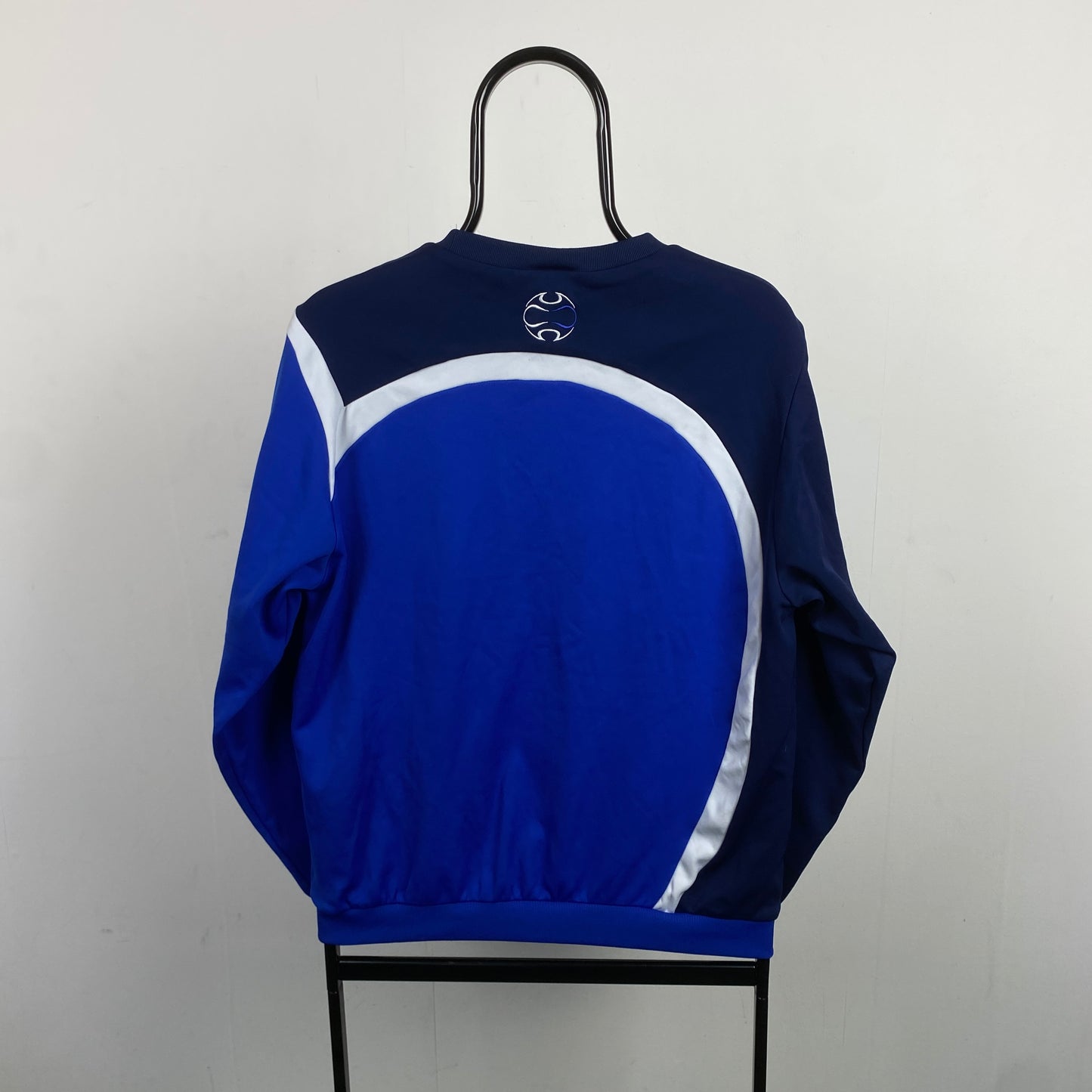 00s Adidas Schalke Football Sweatshirt Blue Small