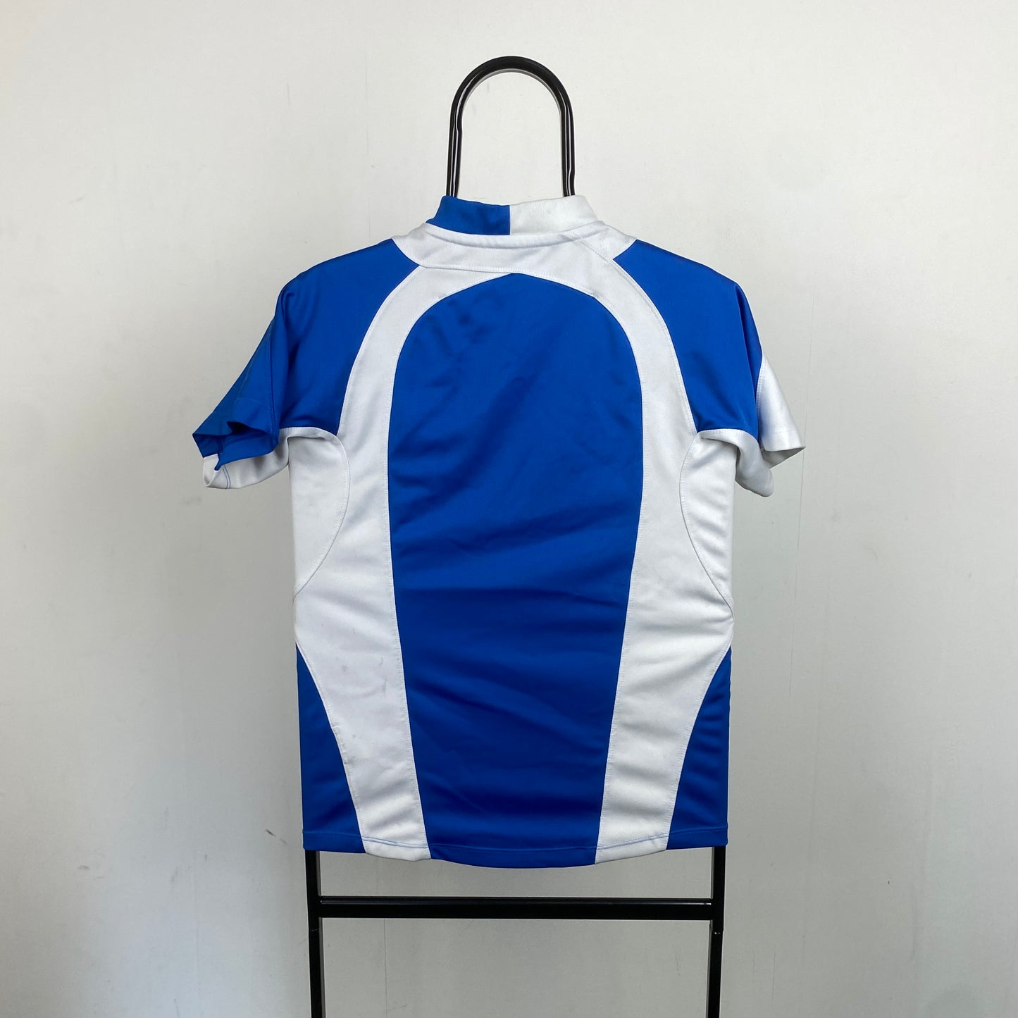 00s Nike Rugby Shirt T-Shirt Blue XS