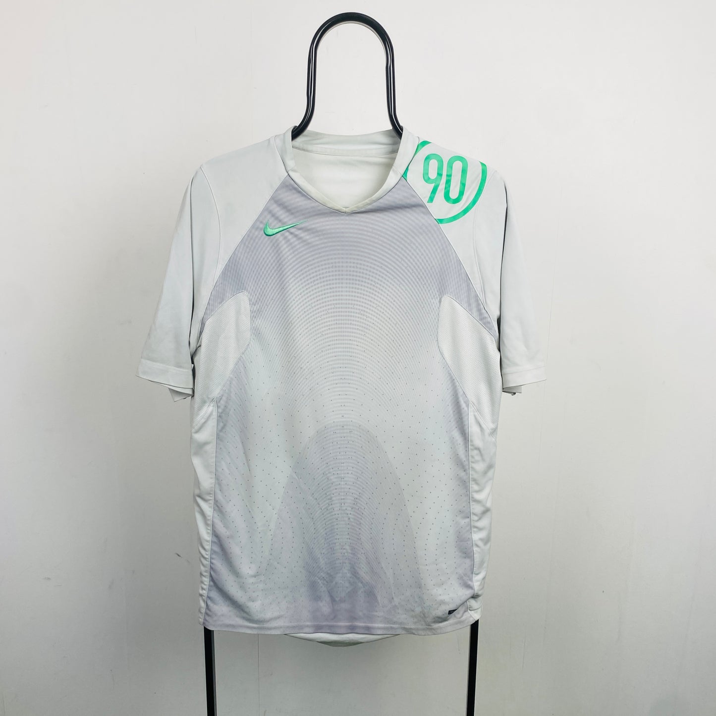 00s Nike T90 Football Shirt T-Shirt White XL