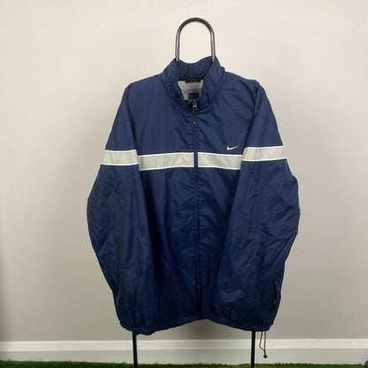 00s Nike Windbreaker Jacket Blue XL