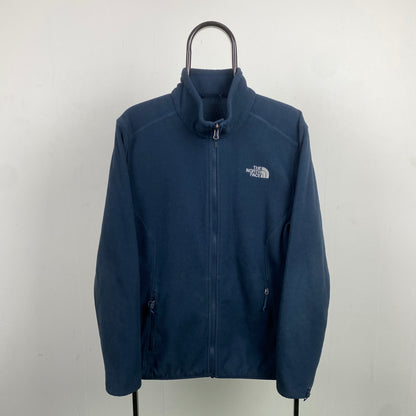 Retro The North Face Fleece Sweatshirt Blue Large