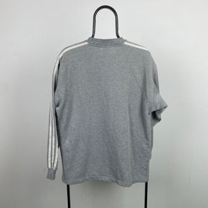 90s Adidas Sweatshirt Grey Small