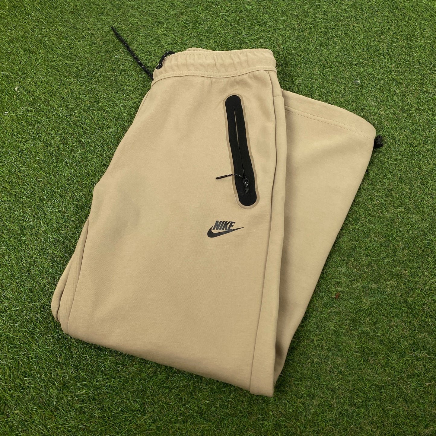 00s Nike Tech Fleece Cotton Joggers Brown Medium