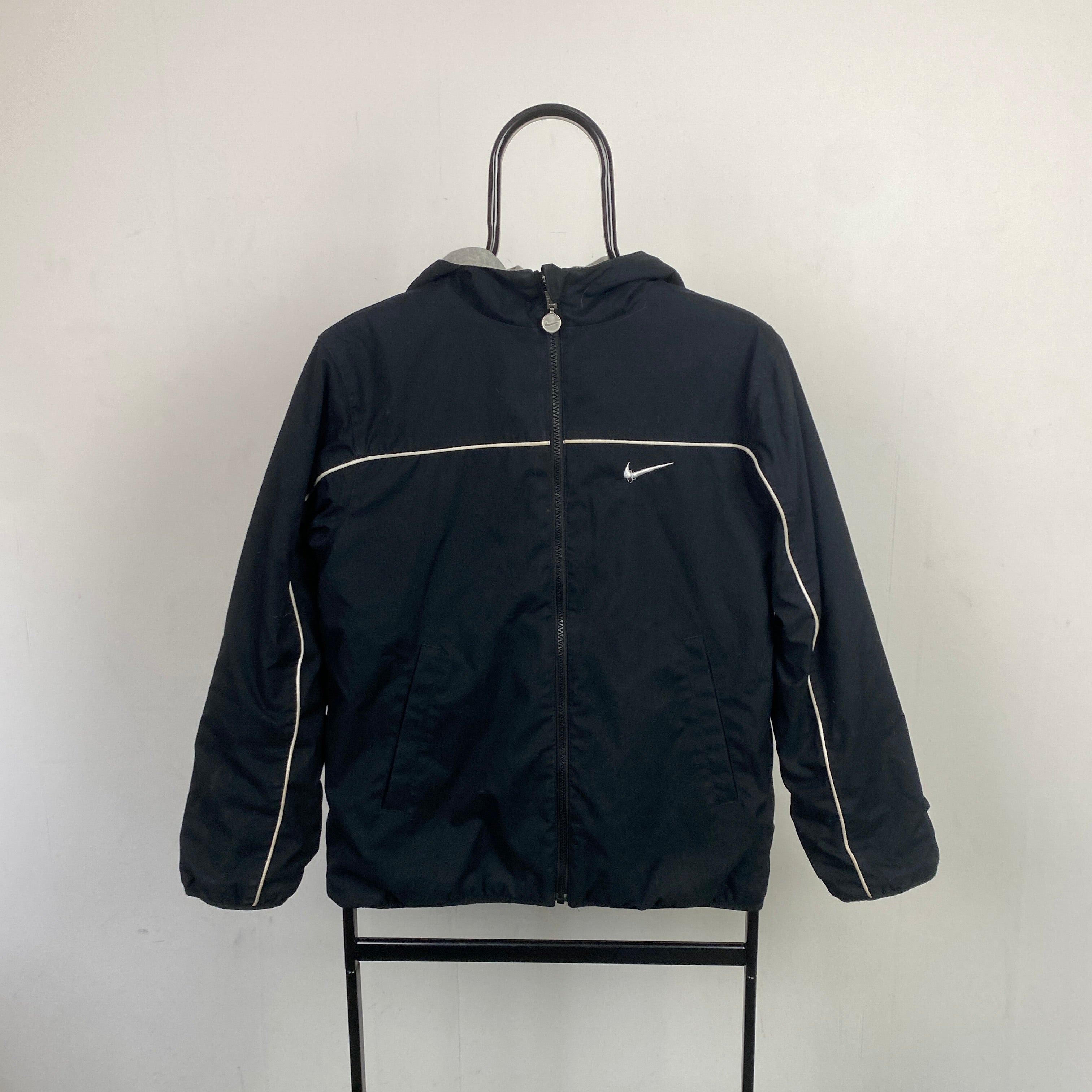 00s Nike Reversible Piping Jacket Black Small Clout Closet