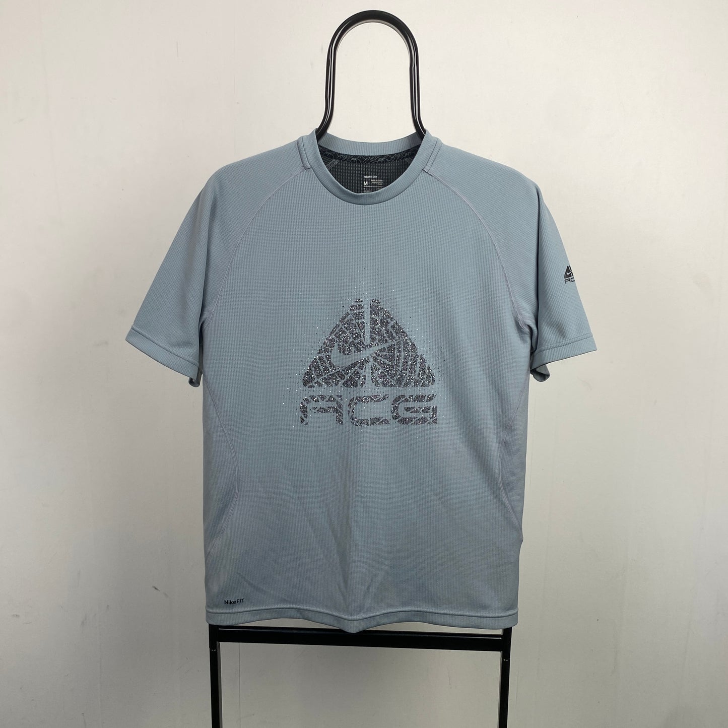 00s Nike ACG Cobweb T-Shirt Grey Medium