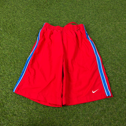 00s Nike Zip Pocket Shorts Red XS