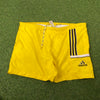 90s Adidas Swim Shorts Yellow Large
