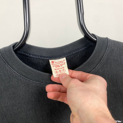 Retro Champion Sweatshirt Black Medium