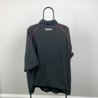 00s Guinness England Rugby Shirt T-Shirt Black XXL/3XL