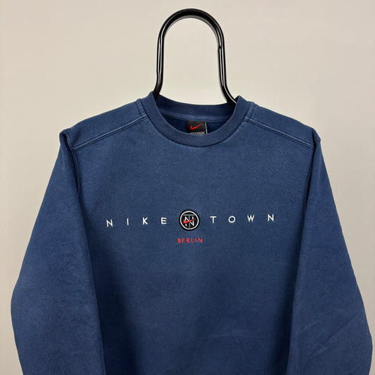90s Nike Town Berlin Sweatshirt Blue XS