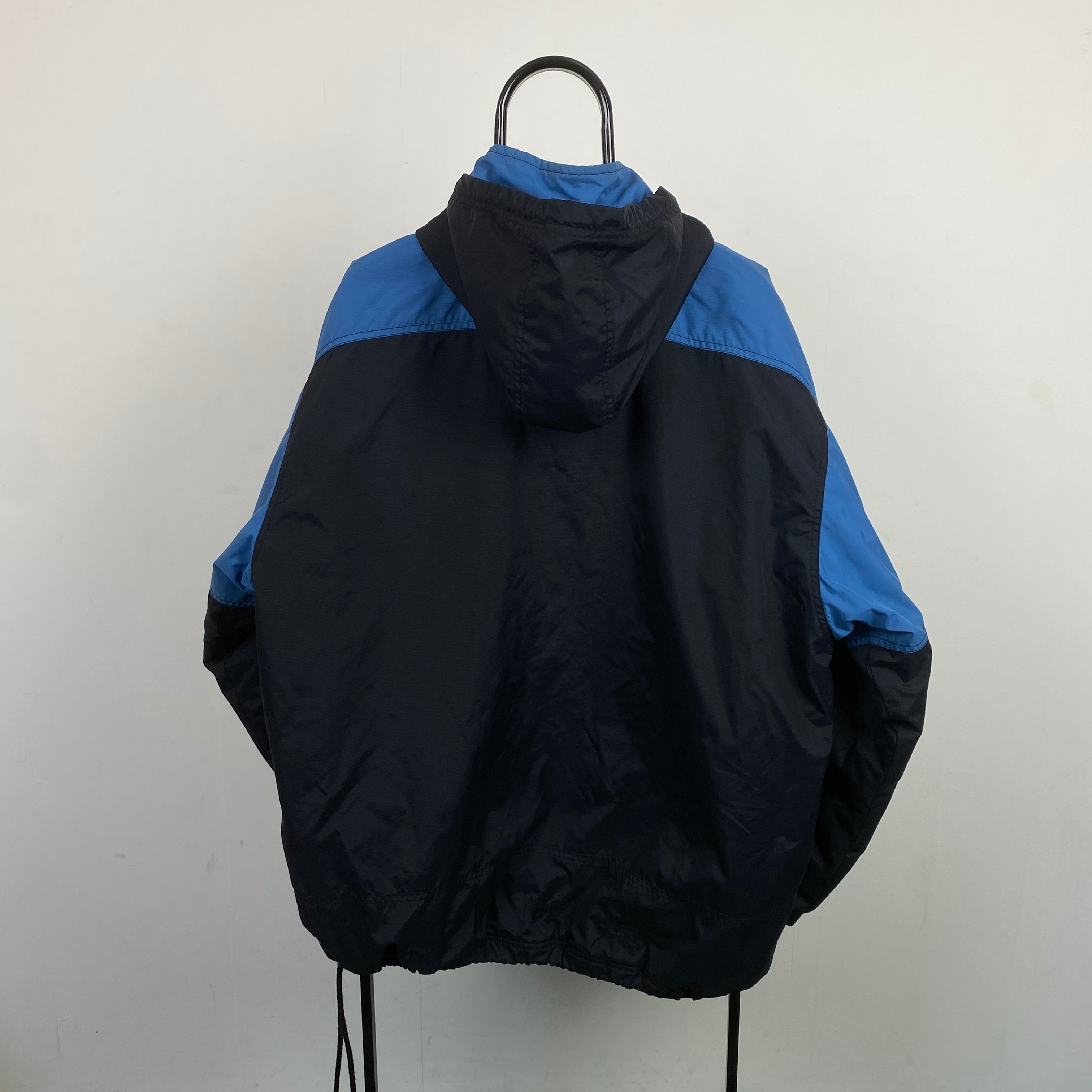 90s Nike Heavyweight Puffer Coat Jacket Black Large