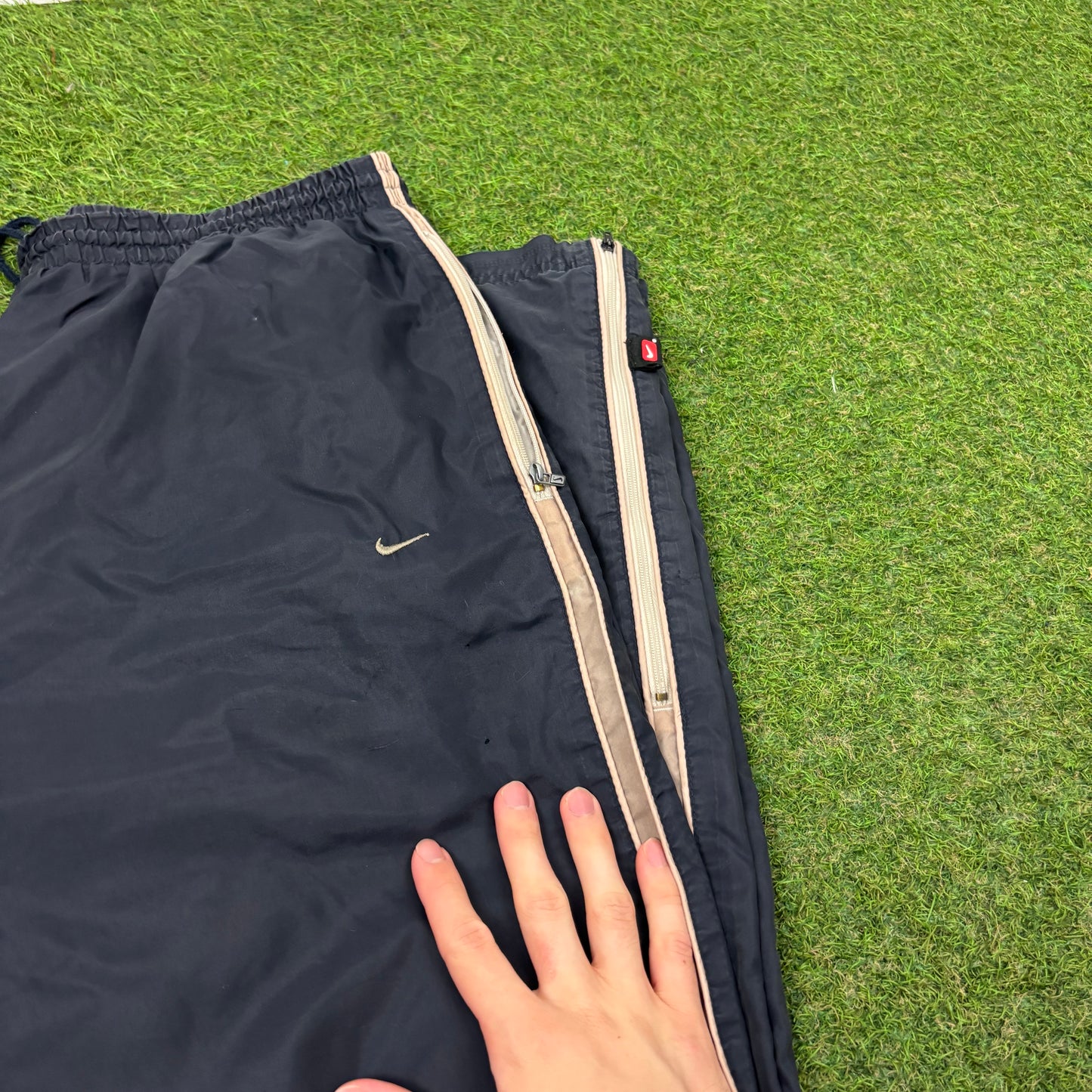 00s Nike Piping Joggers Blue Large