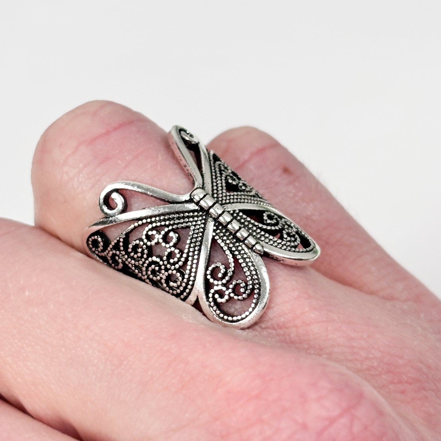 Adjustable Butterfly Ring
