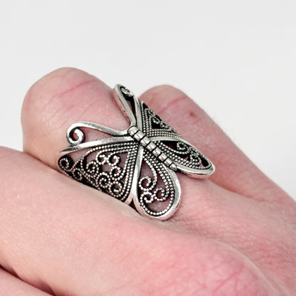 Adjustable Butterfly Ring
