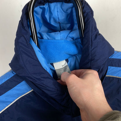 00s Nike Puffer Jacket Coat Blue Small