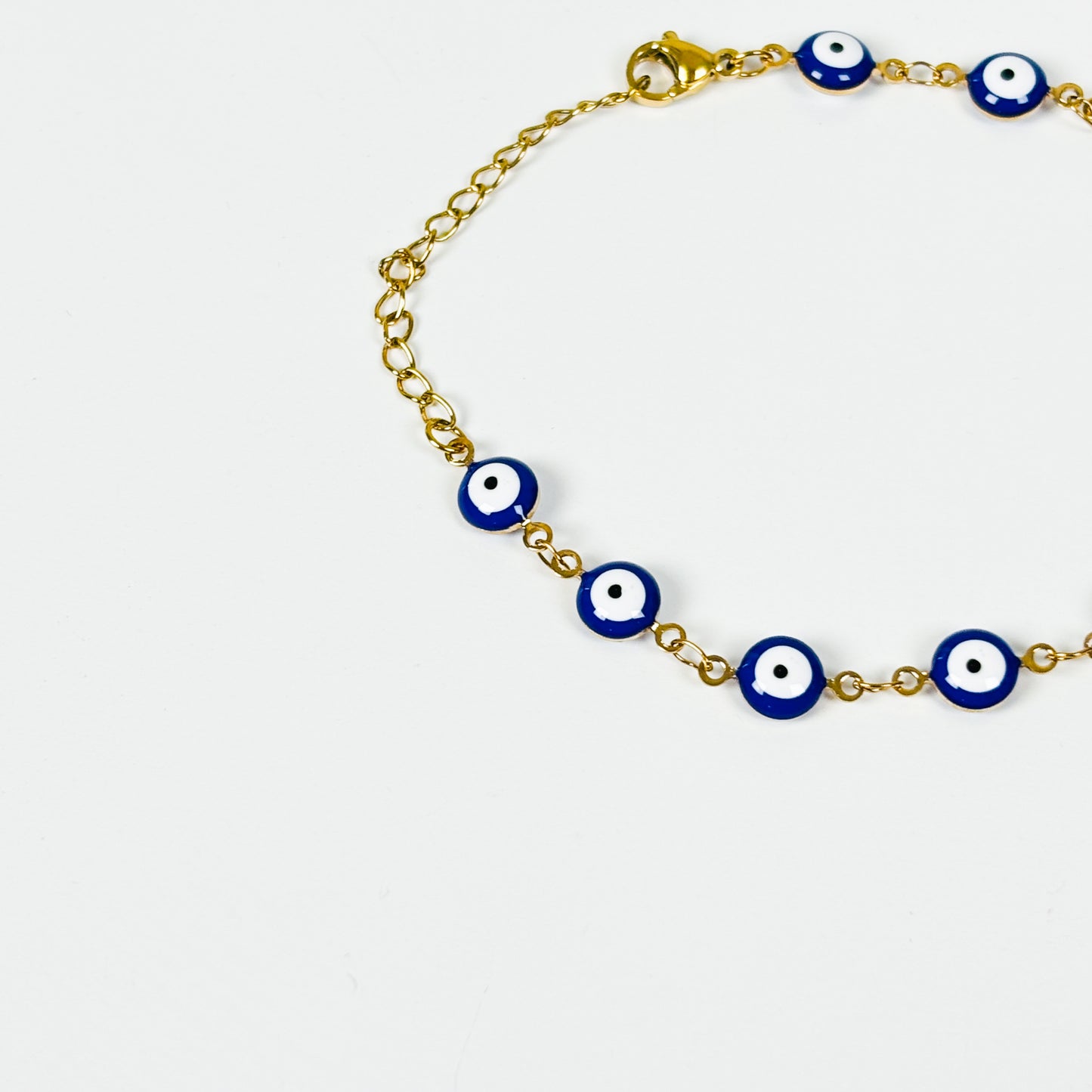 Evil Eye Bracelet Gold Chain