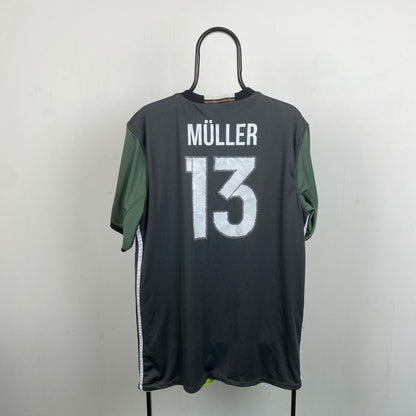 00s Adidas Germany Muller Football Shirt T-Shirt Black XL