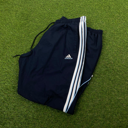 00s Adidas Piping Joggers Blue Medium