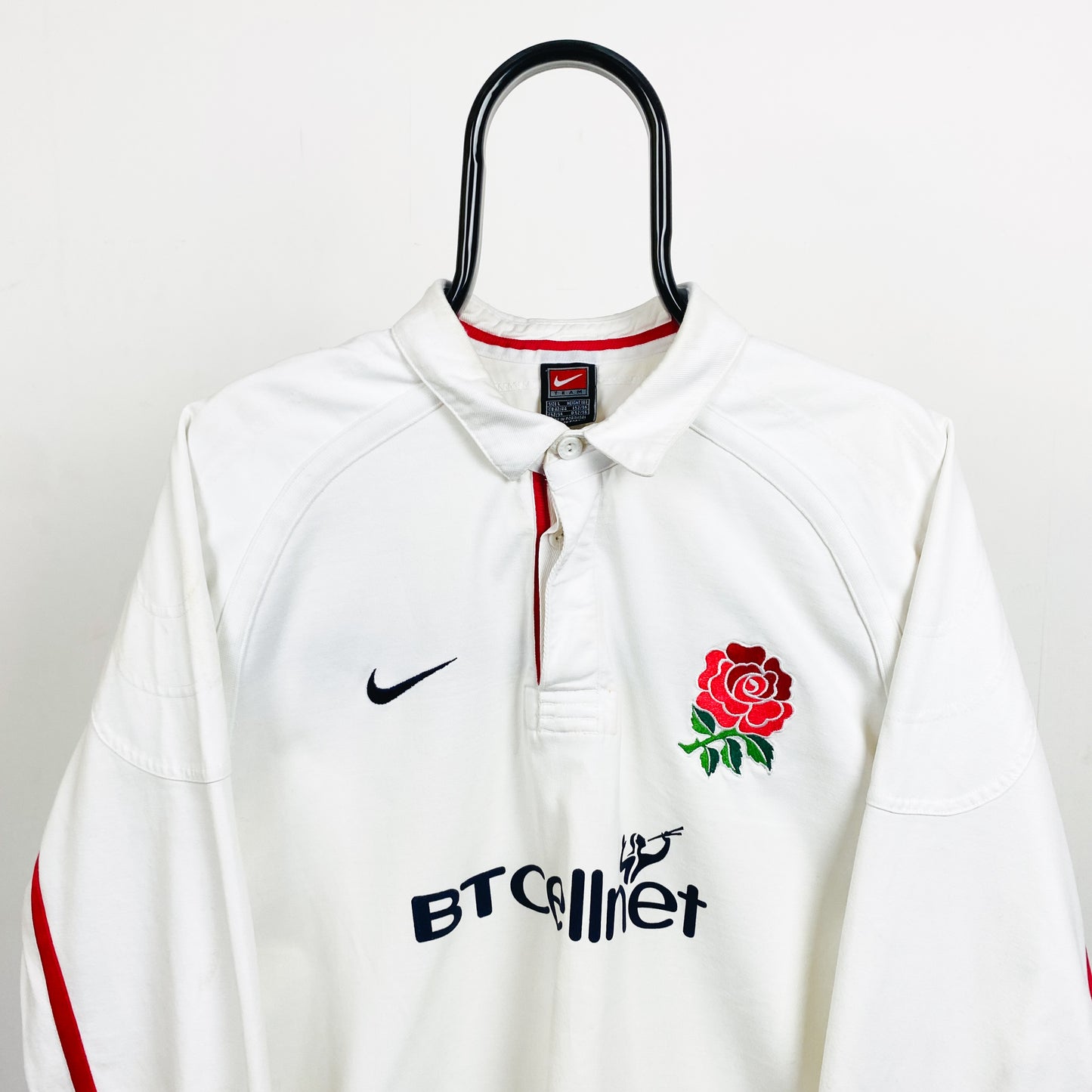 00s Nike England Rugby Sweatshirt White Large