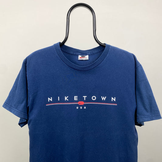 90s Nike Town T-Shirt Blue Medium