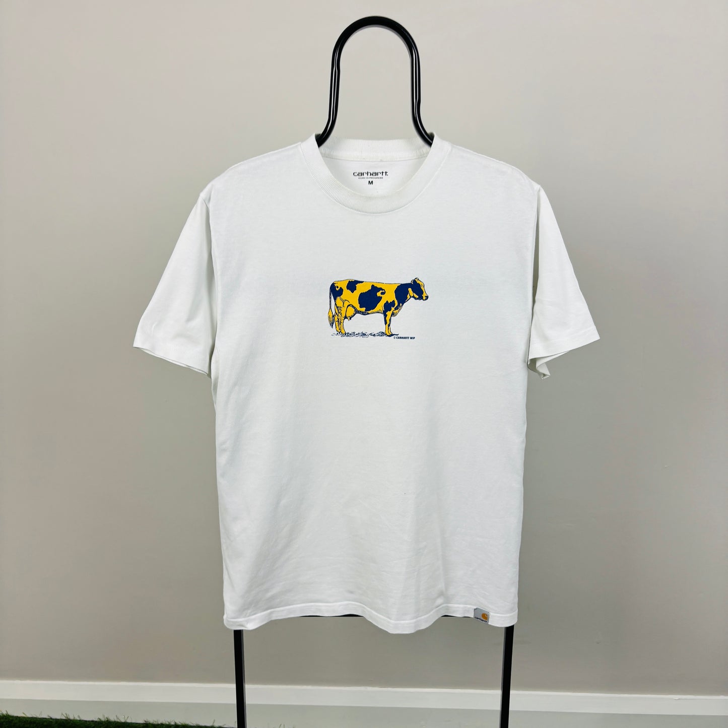 00s Carhartt Cow T-Shirt White Medium