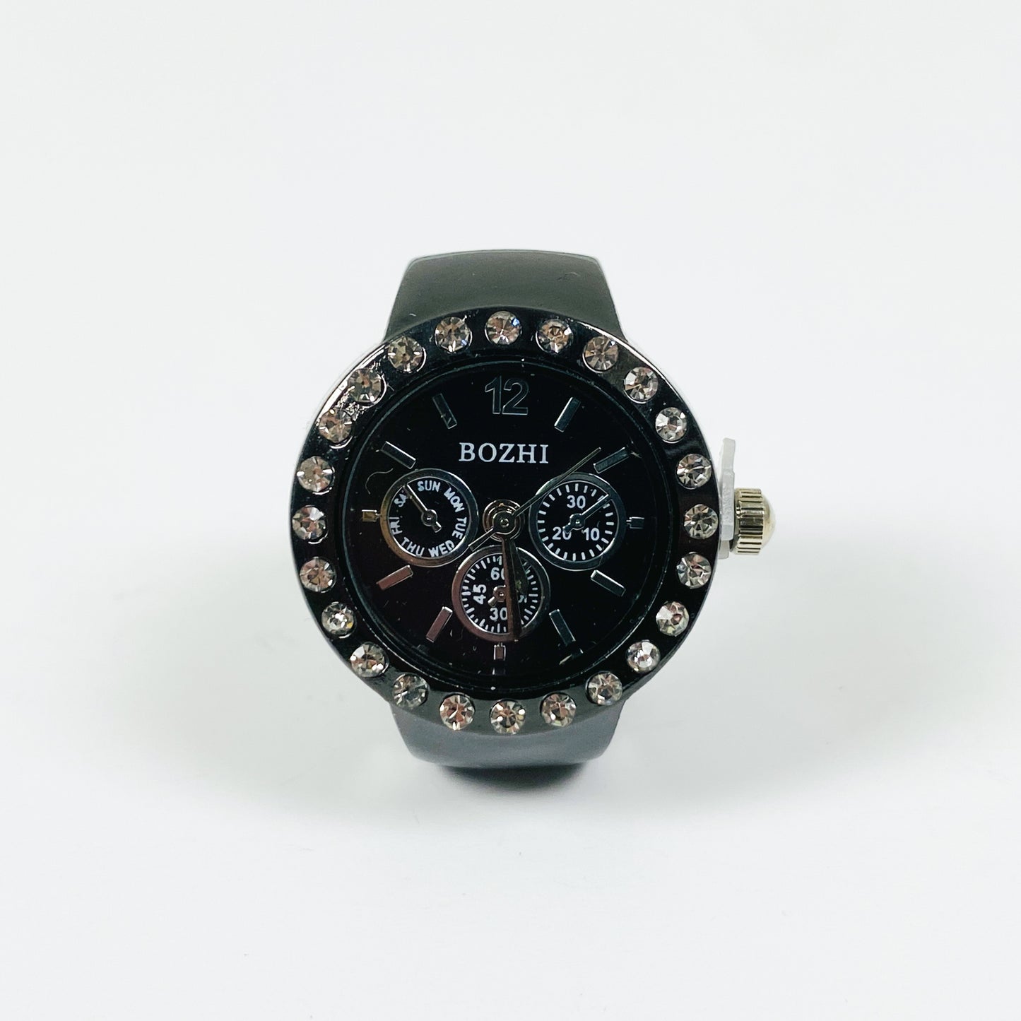 Midnight Dial Watch Ring Adjustable