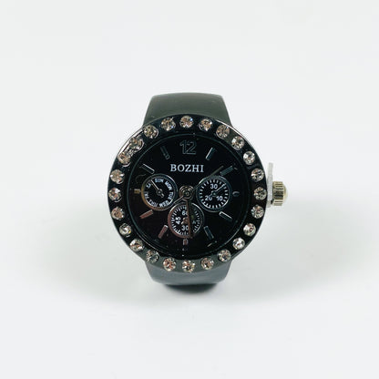 Midnight Dial Watch Ring Adjustable