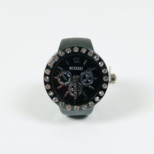 Midnight Dial Watch Ring Adjustable